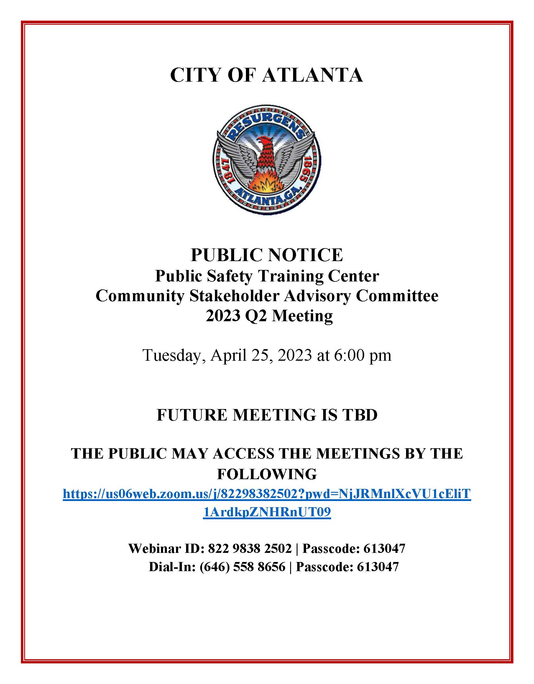 Community Stakeholder Advisory Committe Q2.4.25.2023