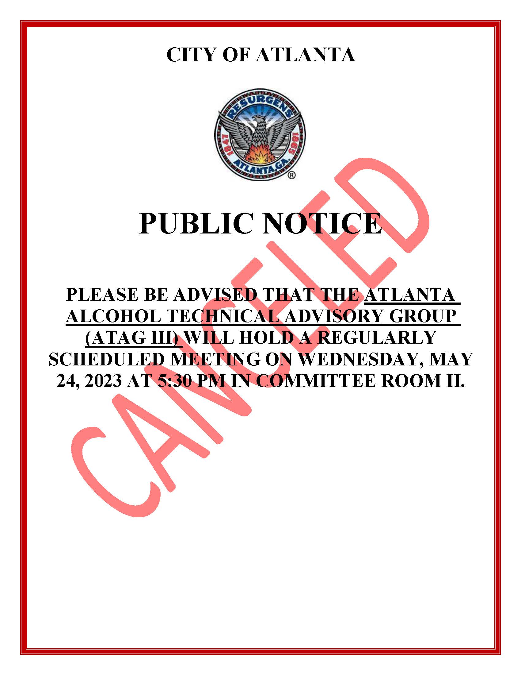 Public Notice - ATAG III - 5.24.23 - CANCELED