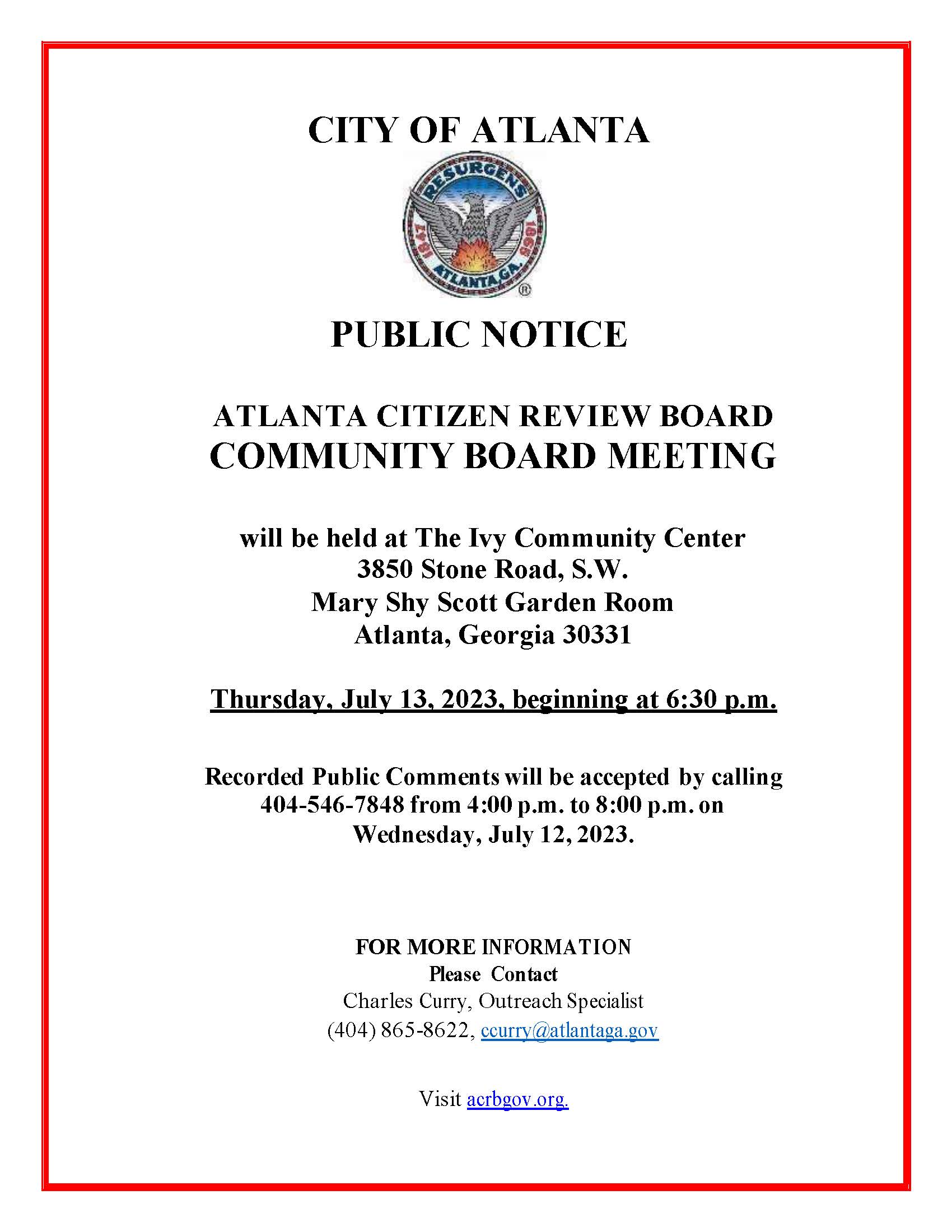 Public Notice_ACRB Community Board Meeting_7-13-23