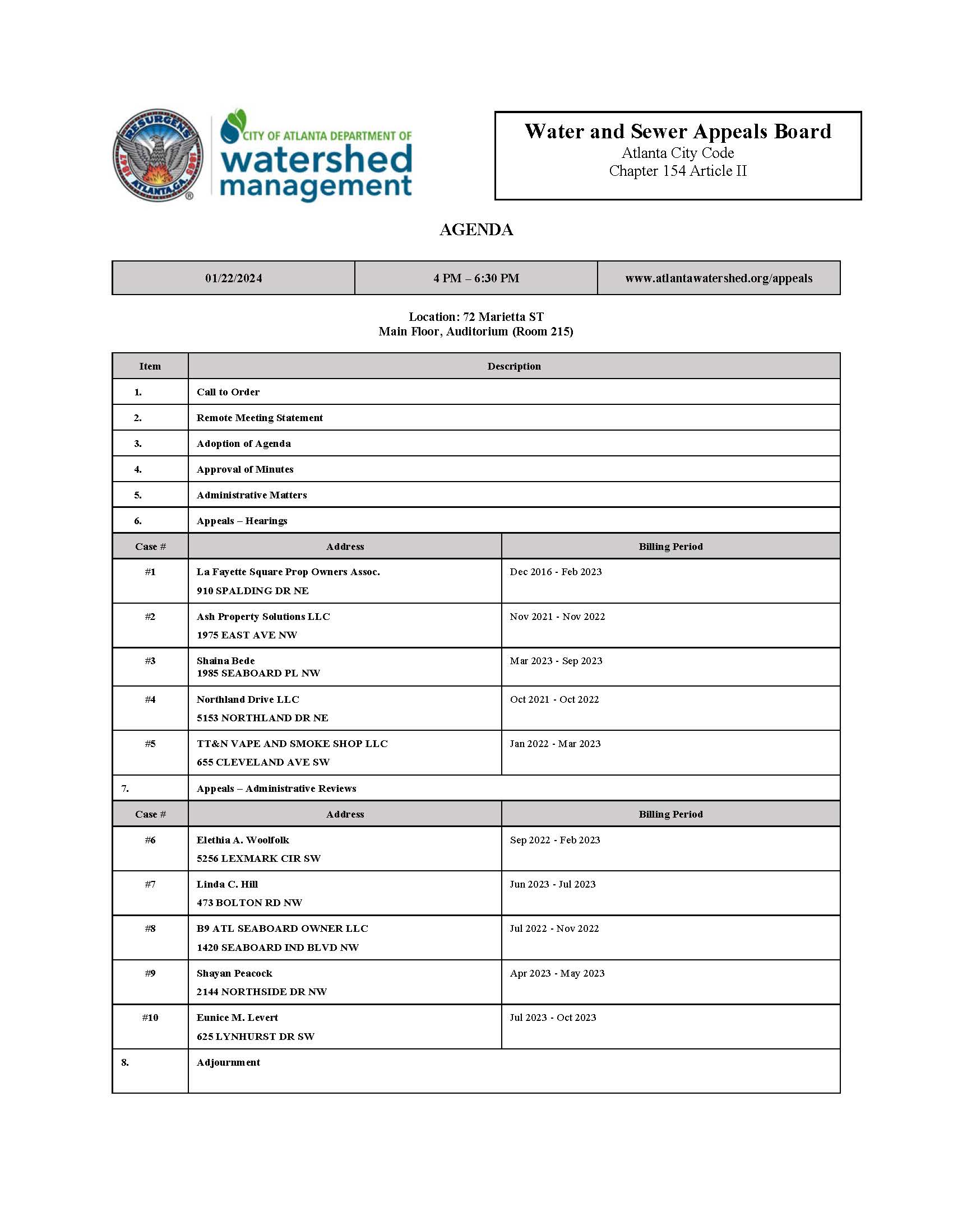 2024-01-22-WSAB Agenda