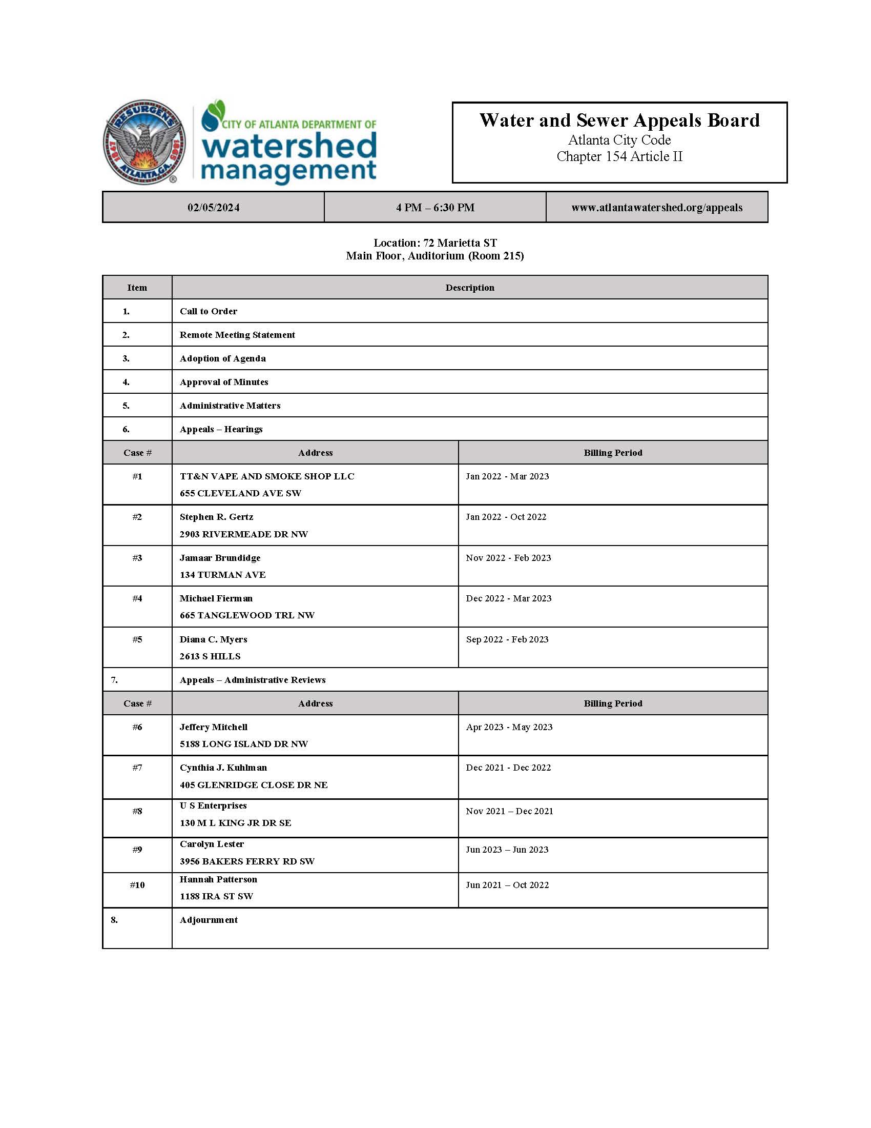 2024-02-05-WSAB Agenda