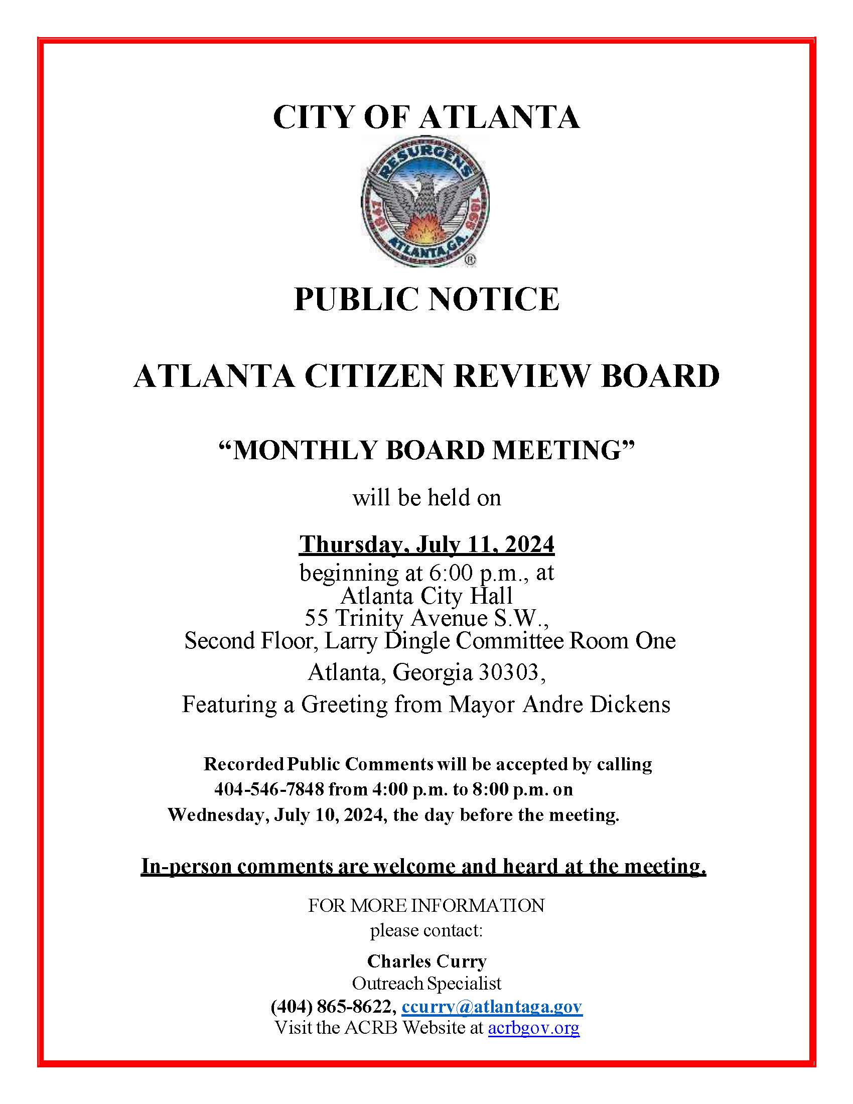 Public Notice_ACRB July 2024 Bd