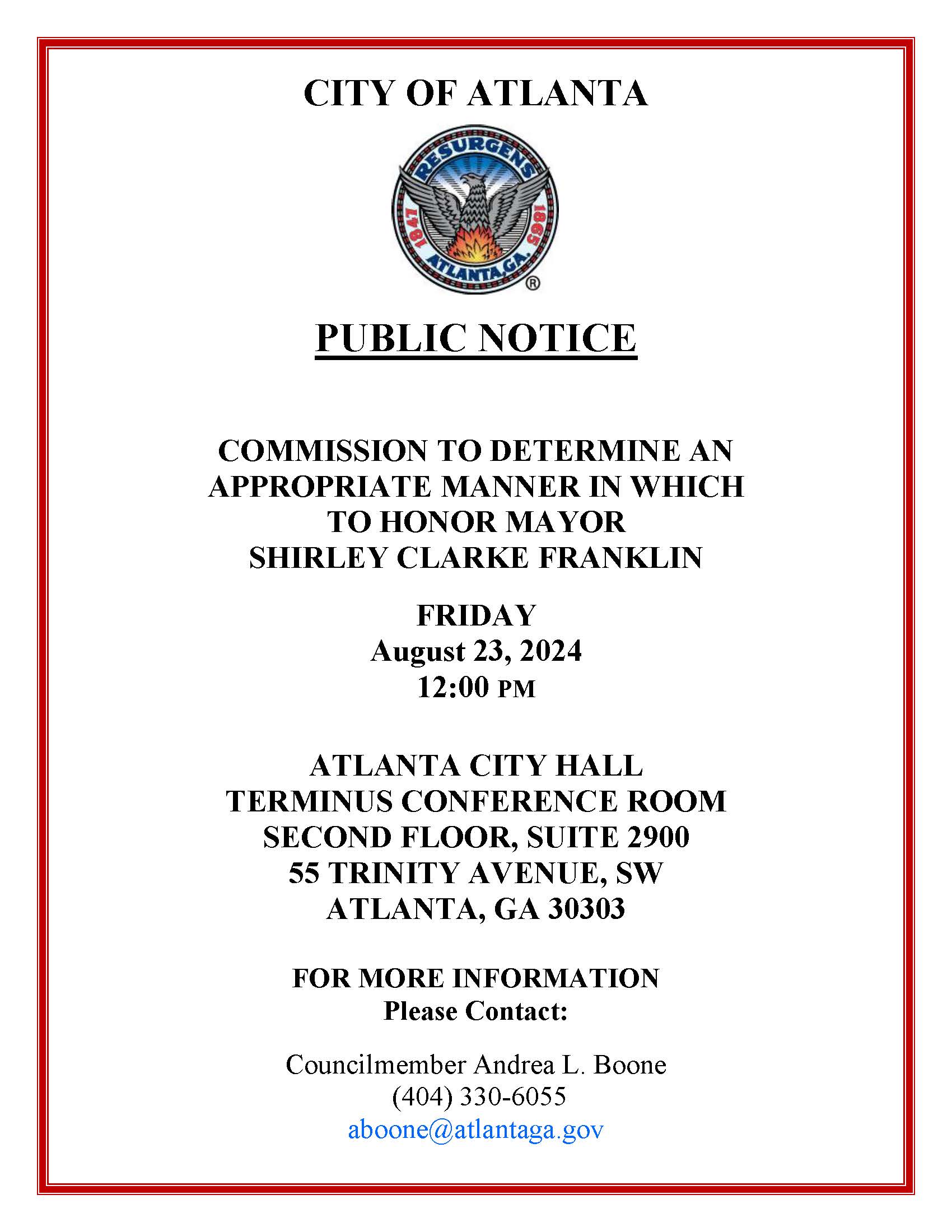 Public Notice Template