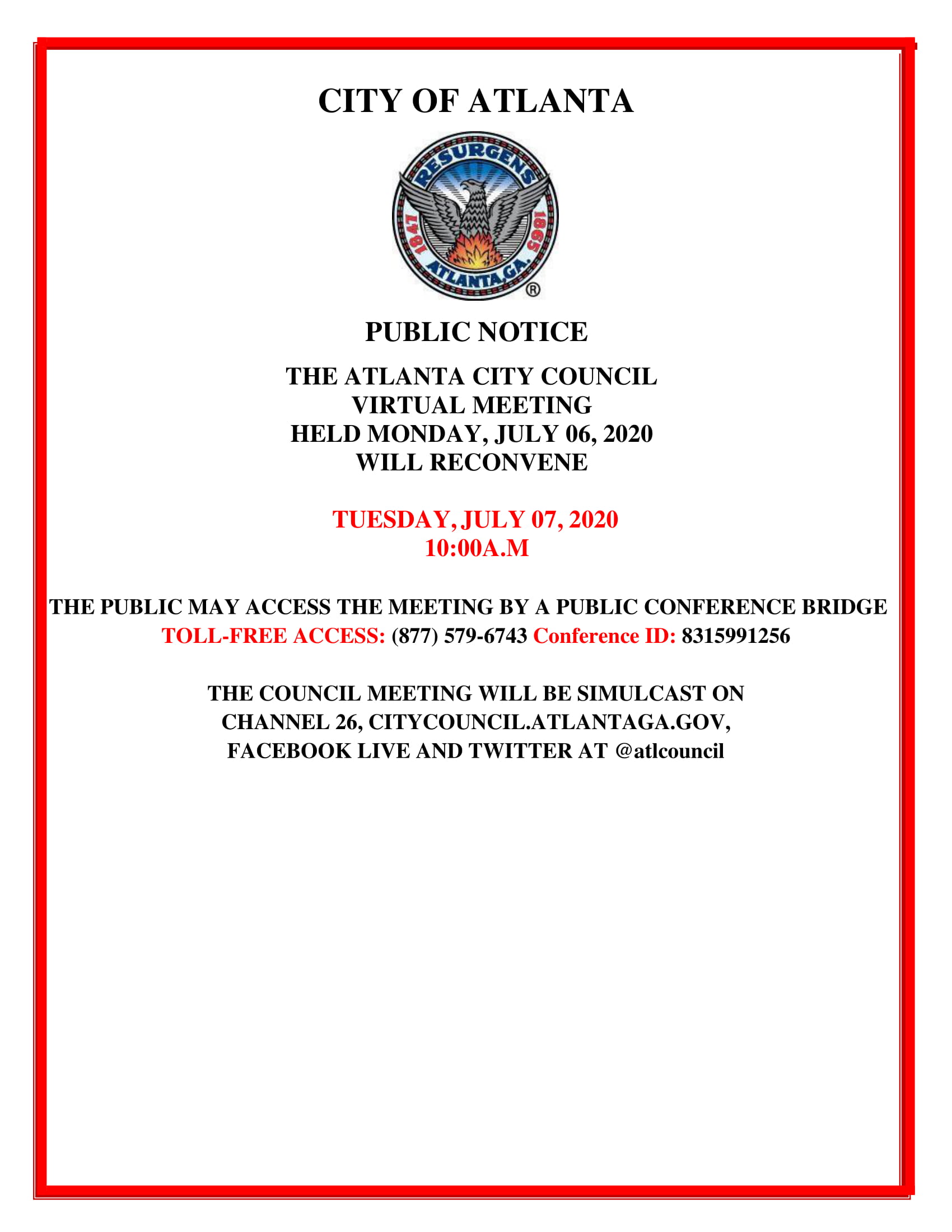 RECONVENE7.06.2020 VIRTUAL MEETING Public Notice-1