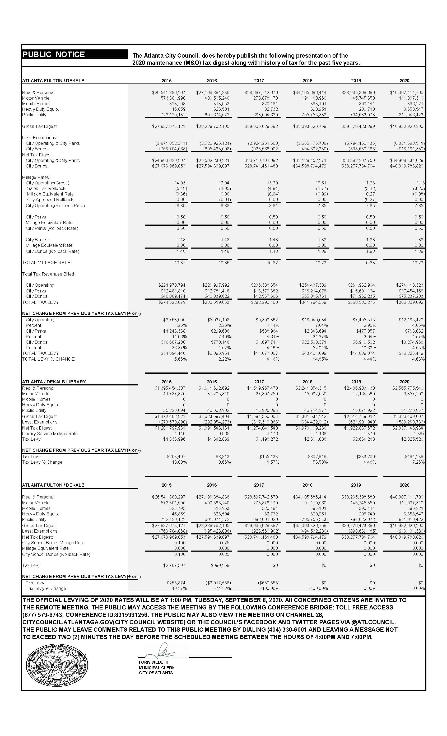 5 year Tax Digest Ad 9.01.2020