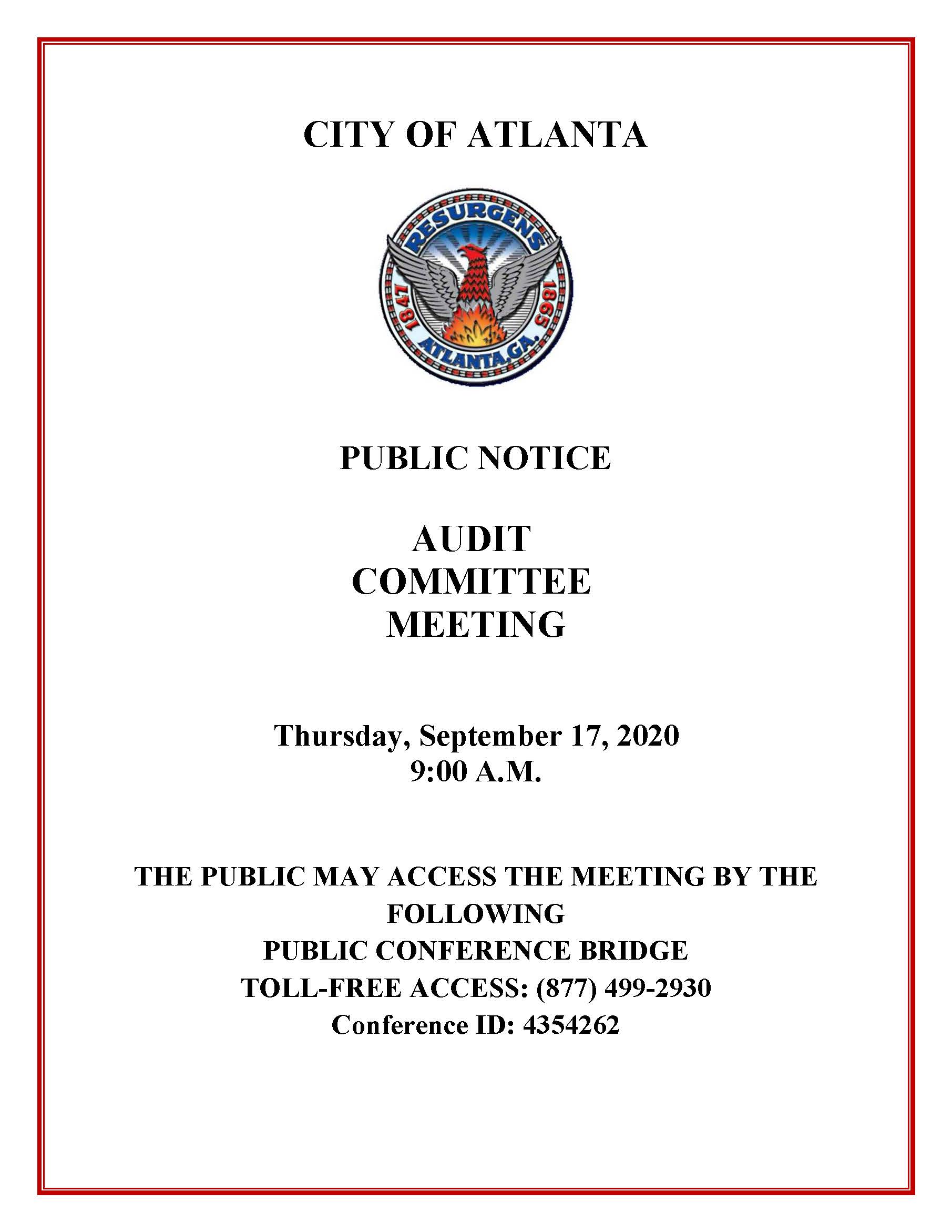 Audit Committee Meeting 9.17.2020