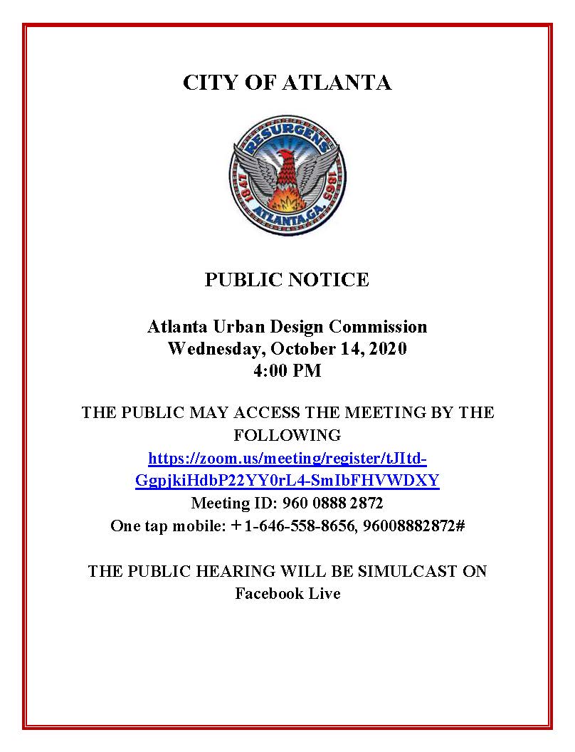 AUDC Meeting Public Notice Virtual - 10.14.2020