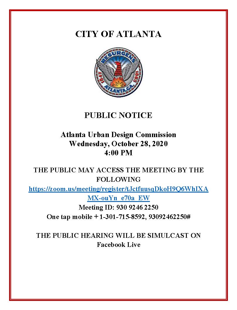 AUDC Meeting Public Notice Virtual - 10.28.2020