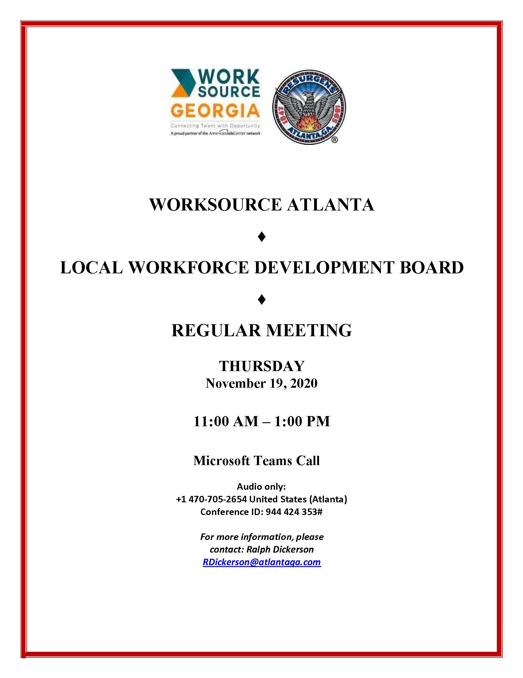 WSA Board Meeting _Public Notice 11.19.20