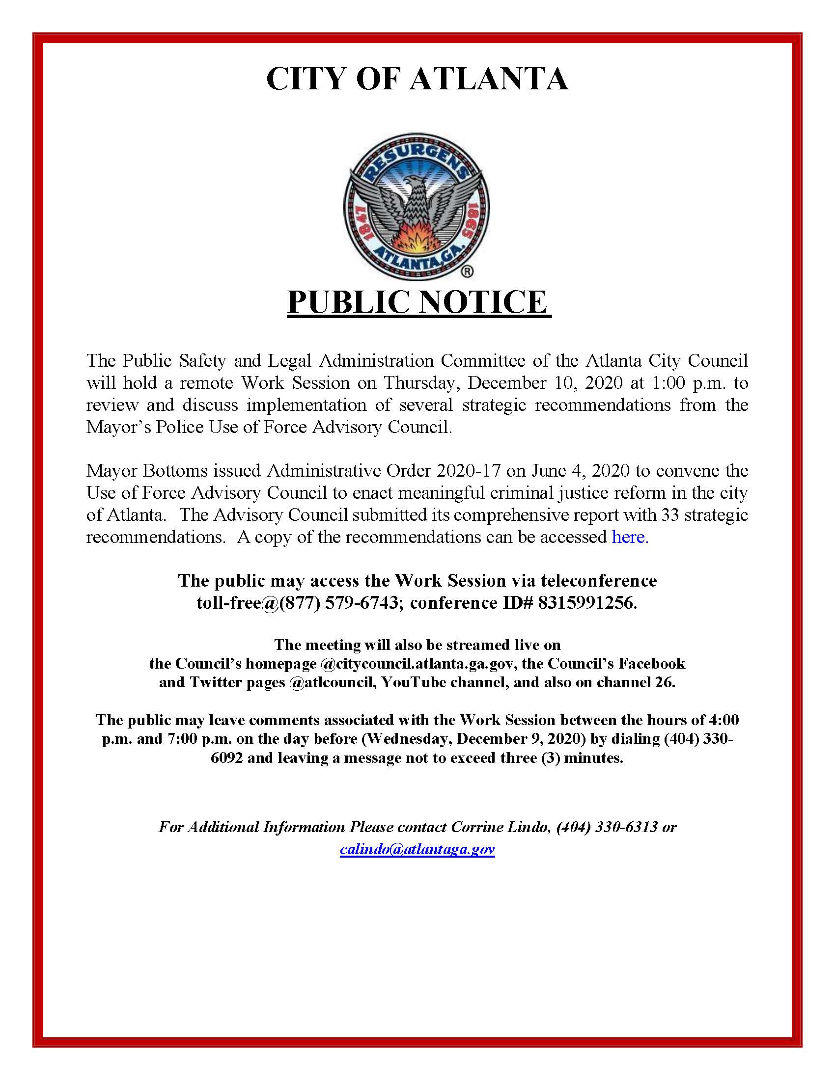 Use of Force  Work Session_Public Notice_12.10