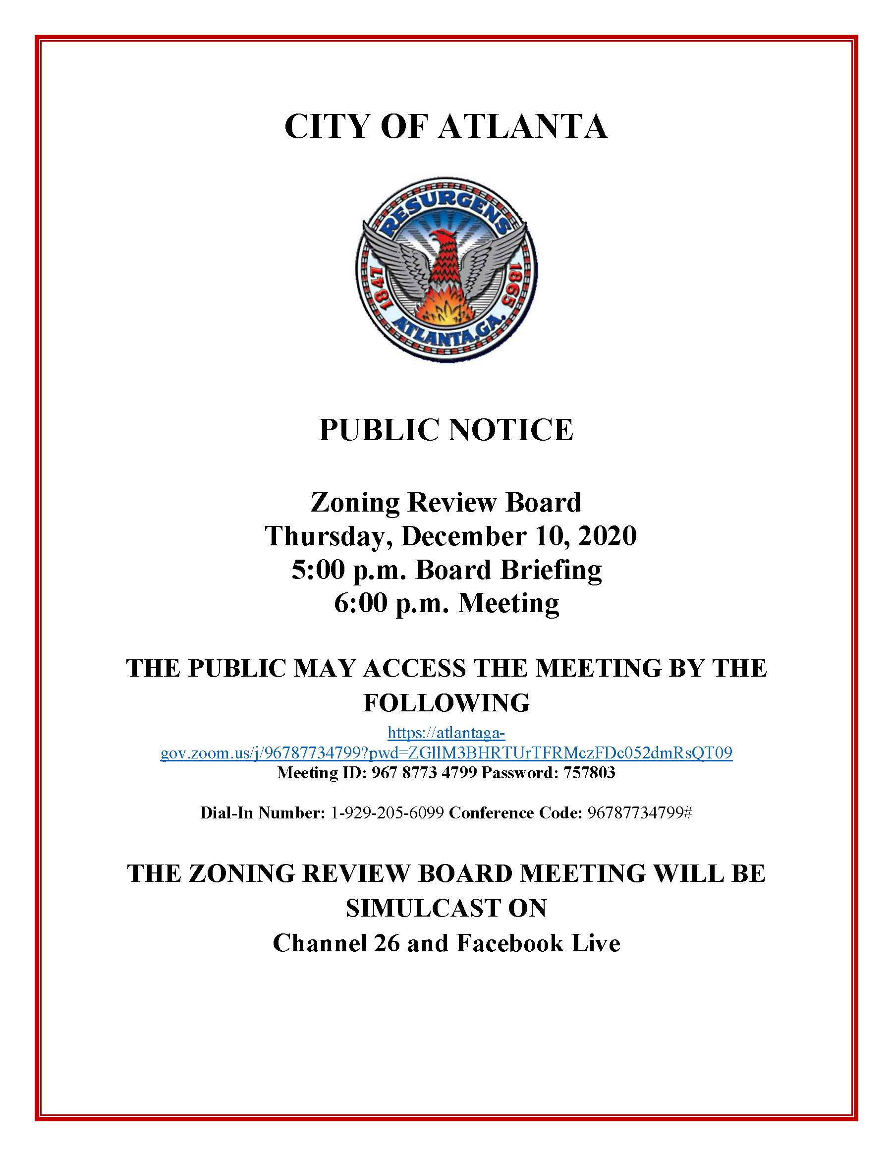 Zoning Review Board Meeting - 12.10.2020