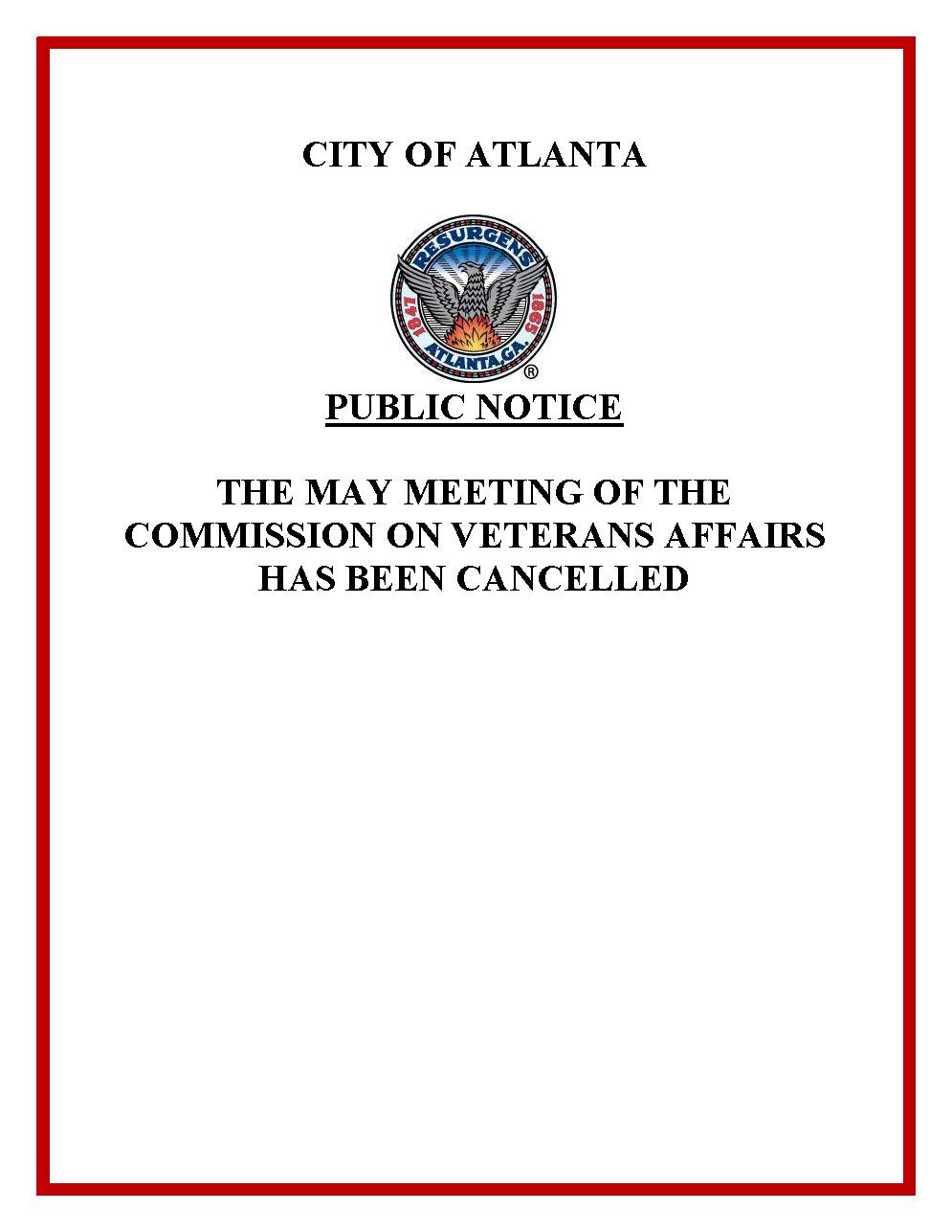 CVA Public Notice Cancellation May 2021