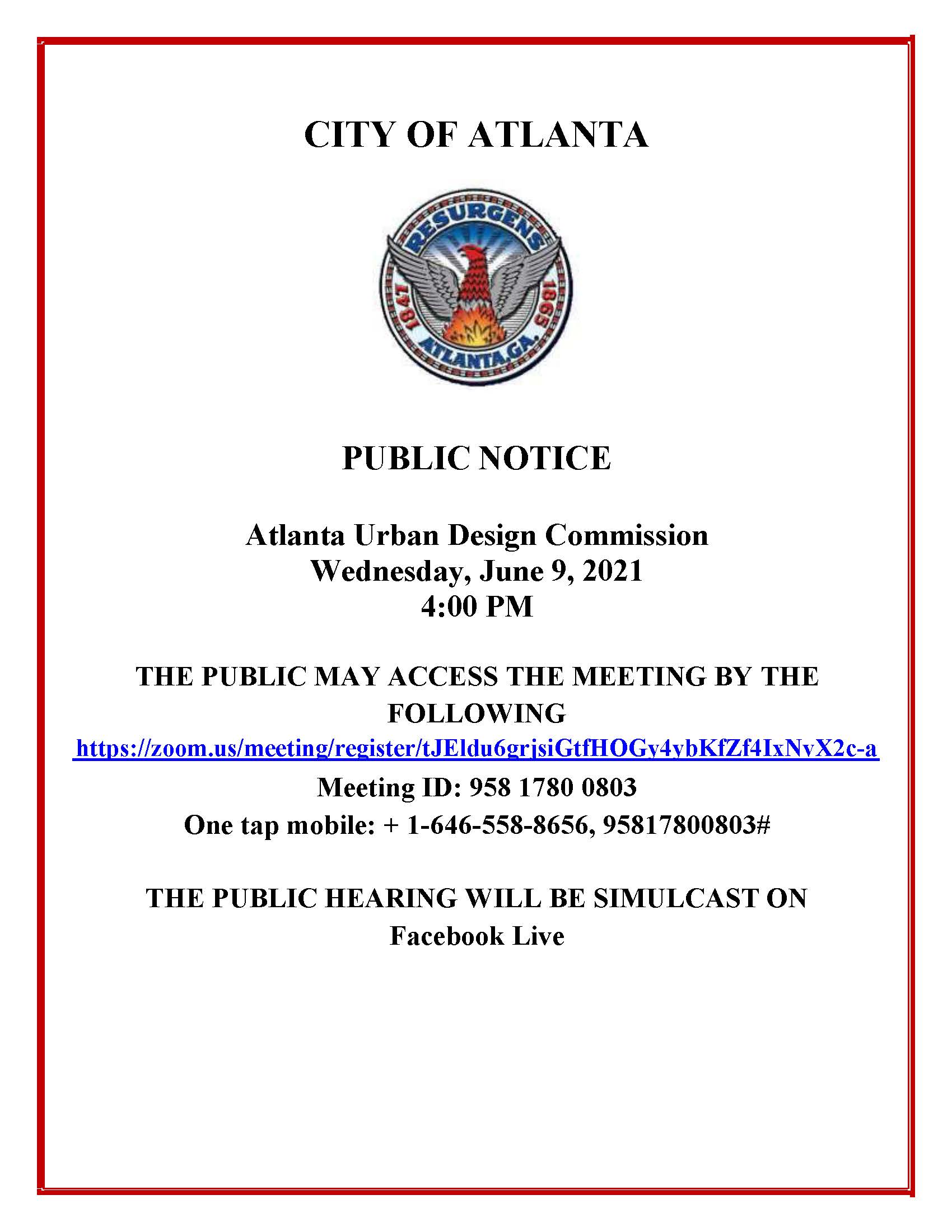 AUDC Meeting Public Notice Virtual - 06.09.2021