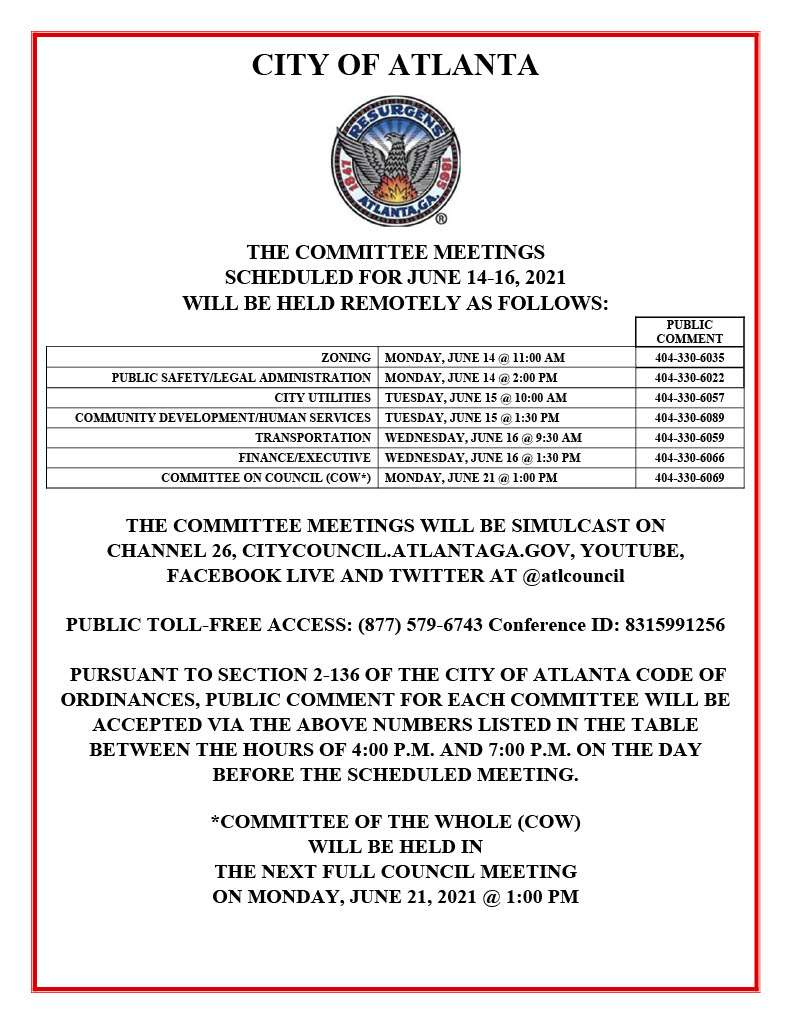 June 14_16 Committee Meetings Public Notice (Public)1024_1