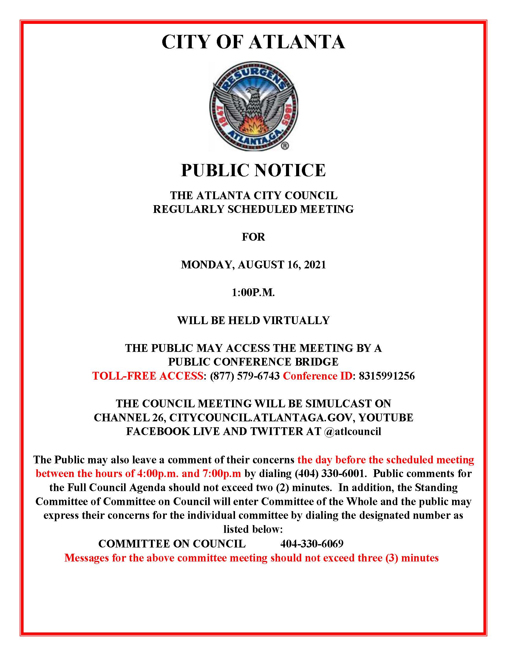 8.16.2021 ACC Virtual Meeting Public Notice