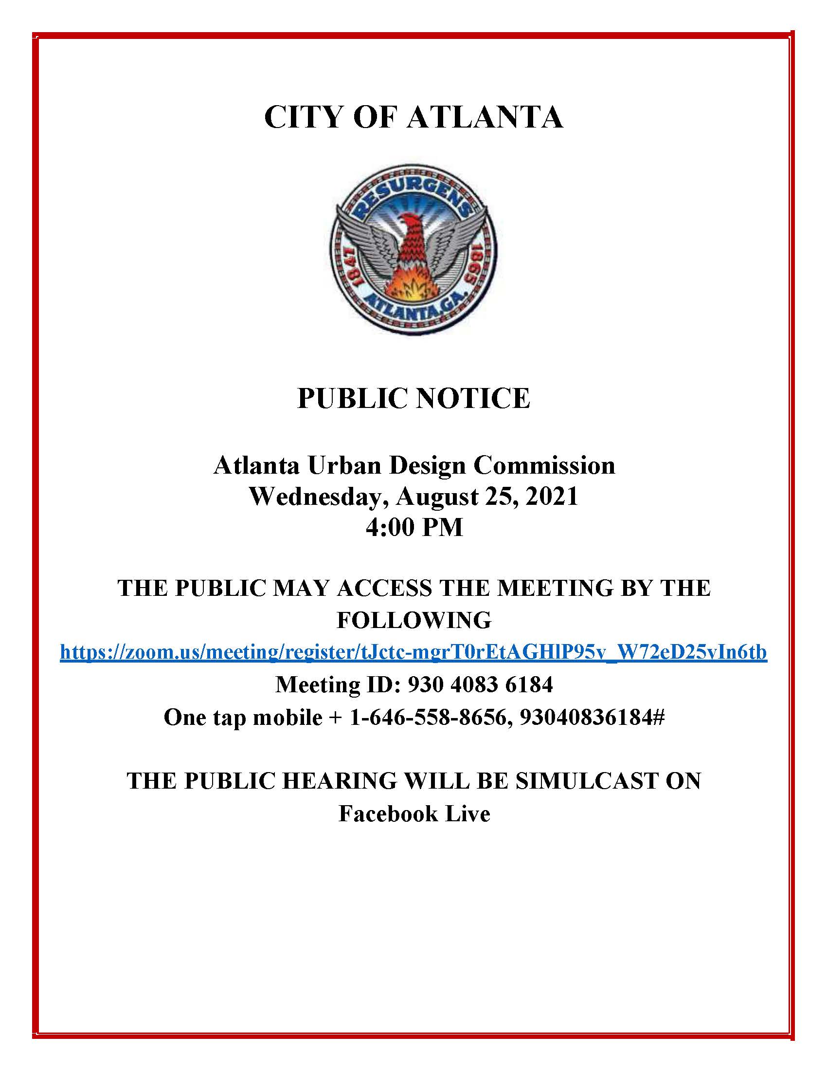 AUDC Meeting Public Notice Virtual - 08.25.2021