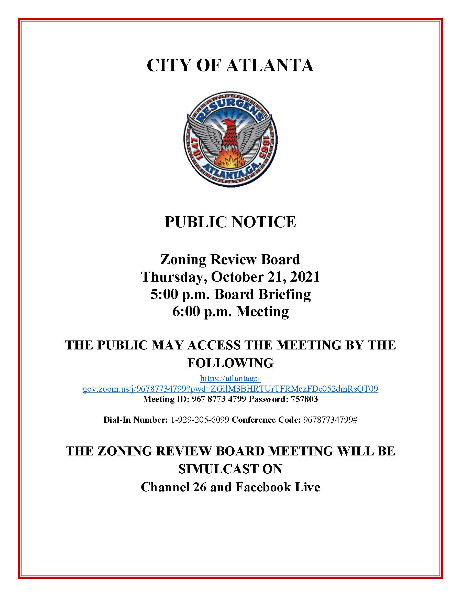 Zoning Review Board 10.21.2021