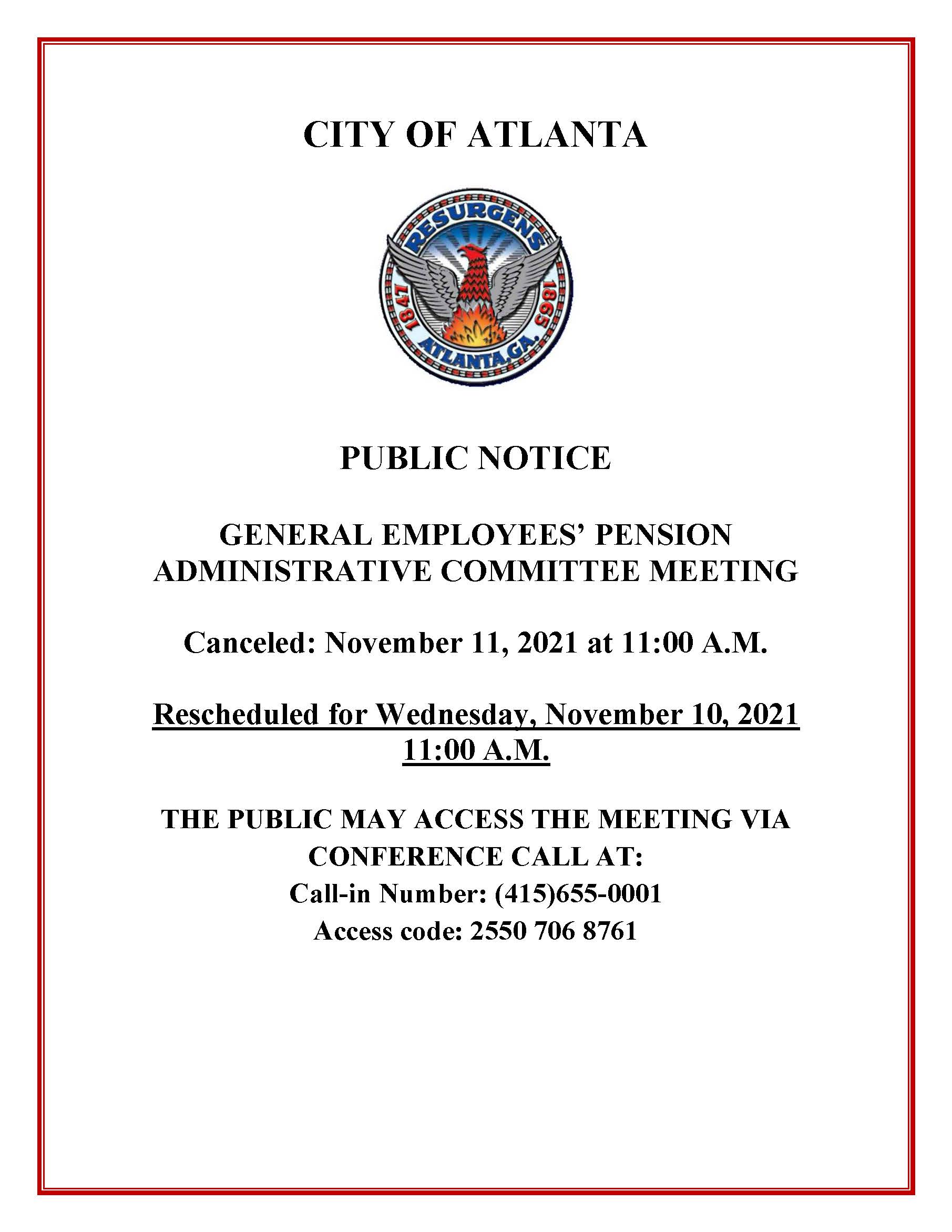 Meeting Notice - General Pension - 11-10-2021.Rescheduled