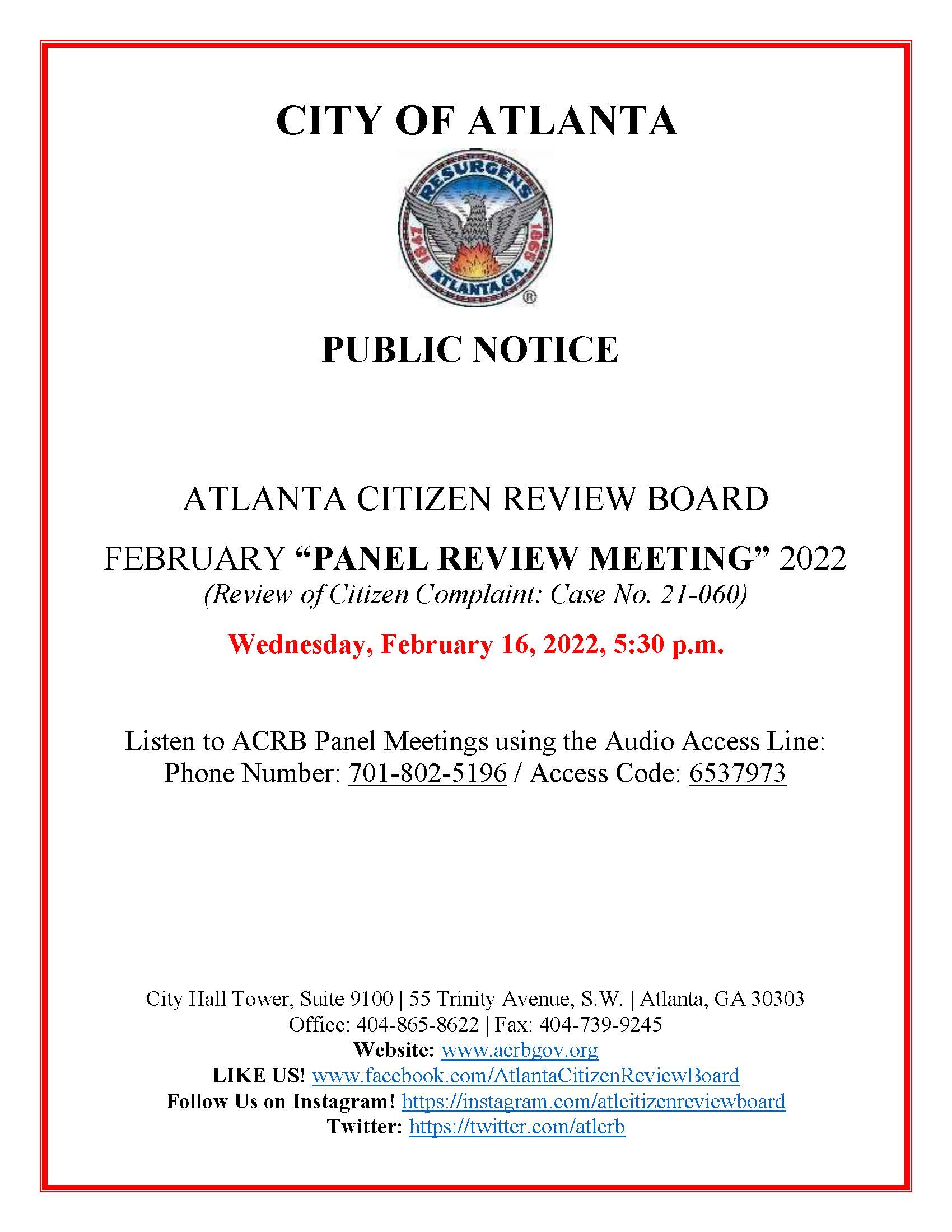 PUBLIC NOTICE_Feb. 16 2022 Panel Review_cc