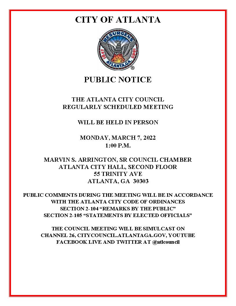 STANDARD ACC Meeting Public Notice 03.07.2022