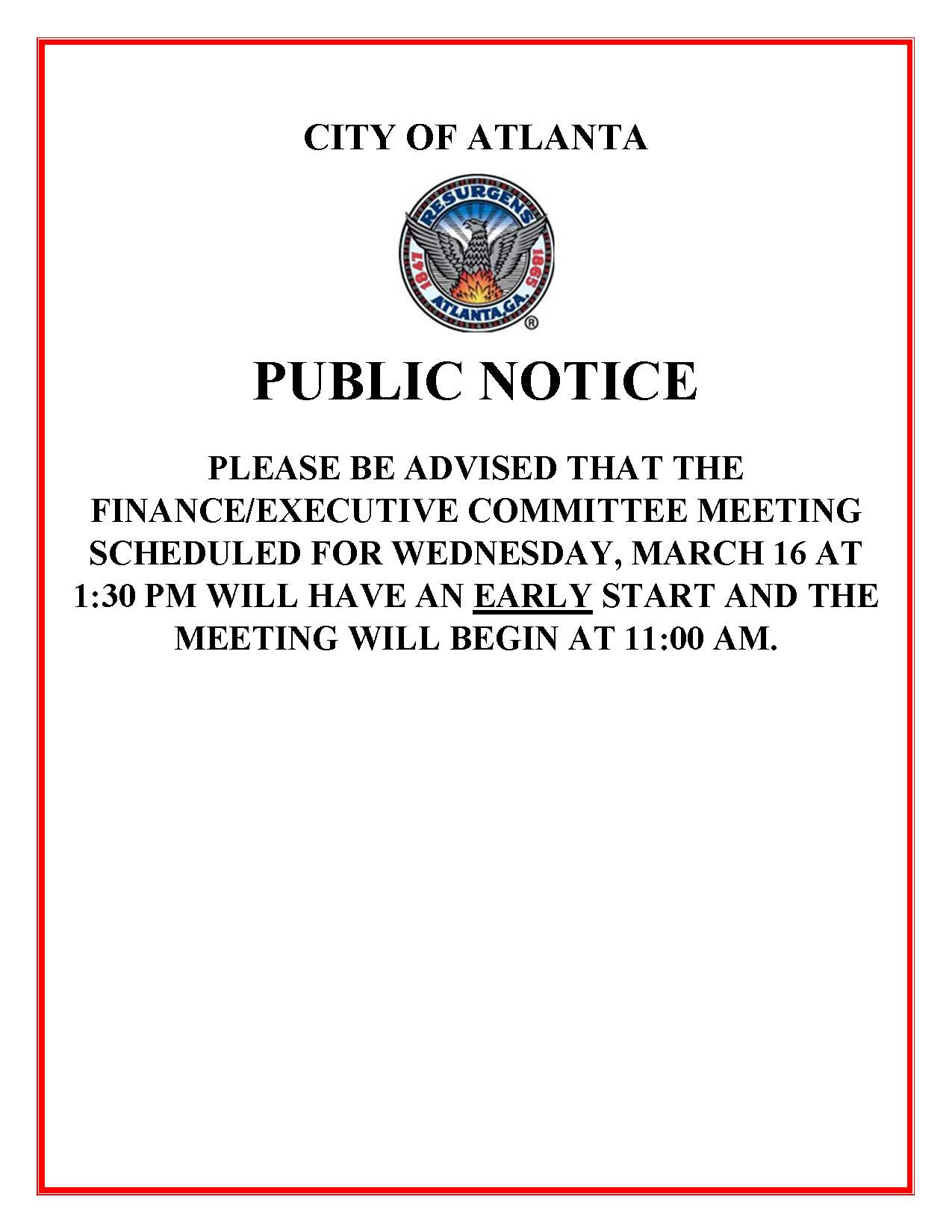 FEC Early Meeting Public Notice (3.16.22)