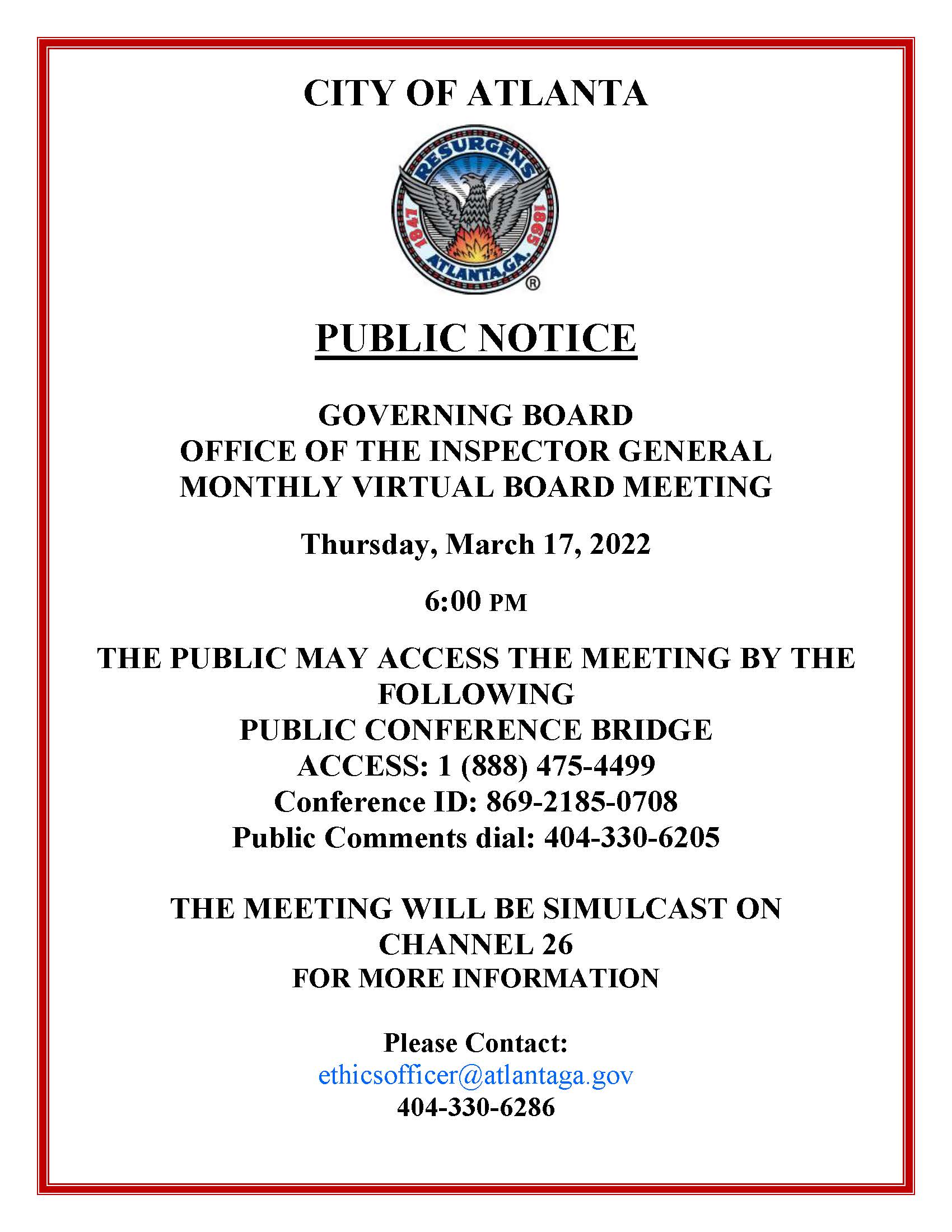 Monthly Virtual Board Meeting_Public Notice_03172022