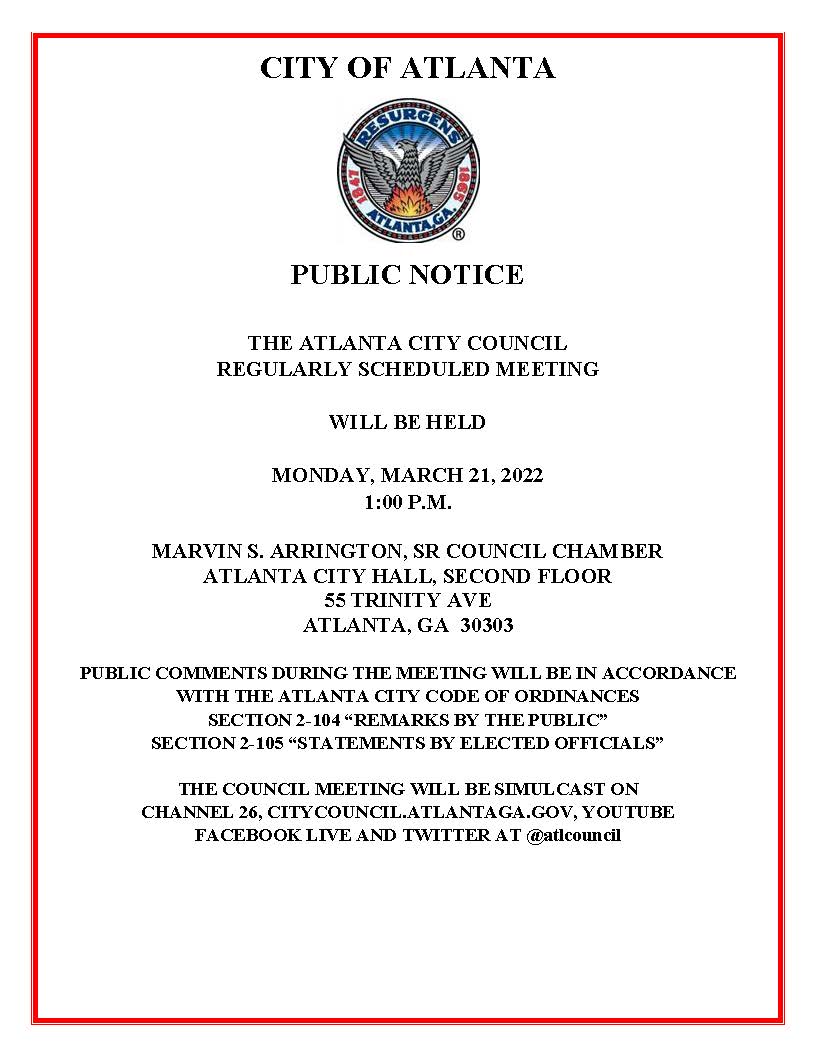 ACC Meeting Public Notice 03.21.2022