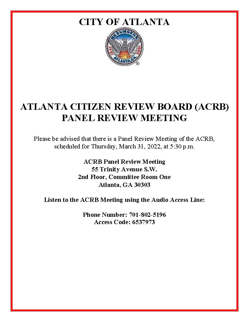 PUBLIC NOTICE_Panel Review Meeting_3-31-22