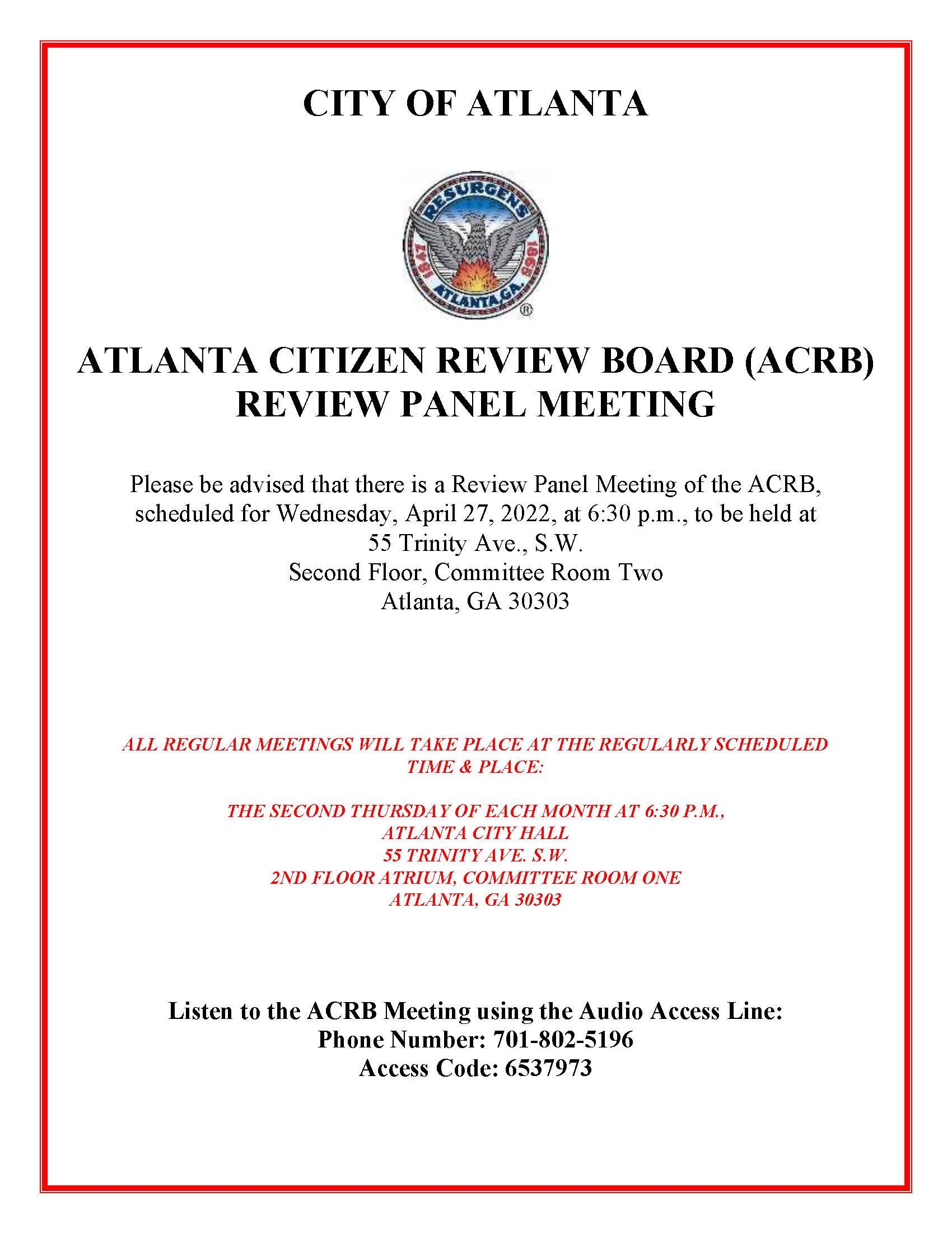 PUBLIC NOTICE_Review Panel Meeting_4-27-22