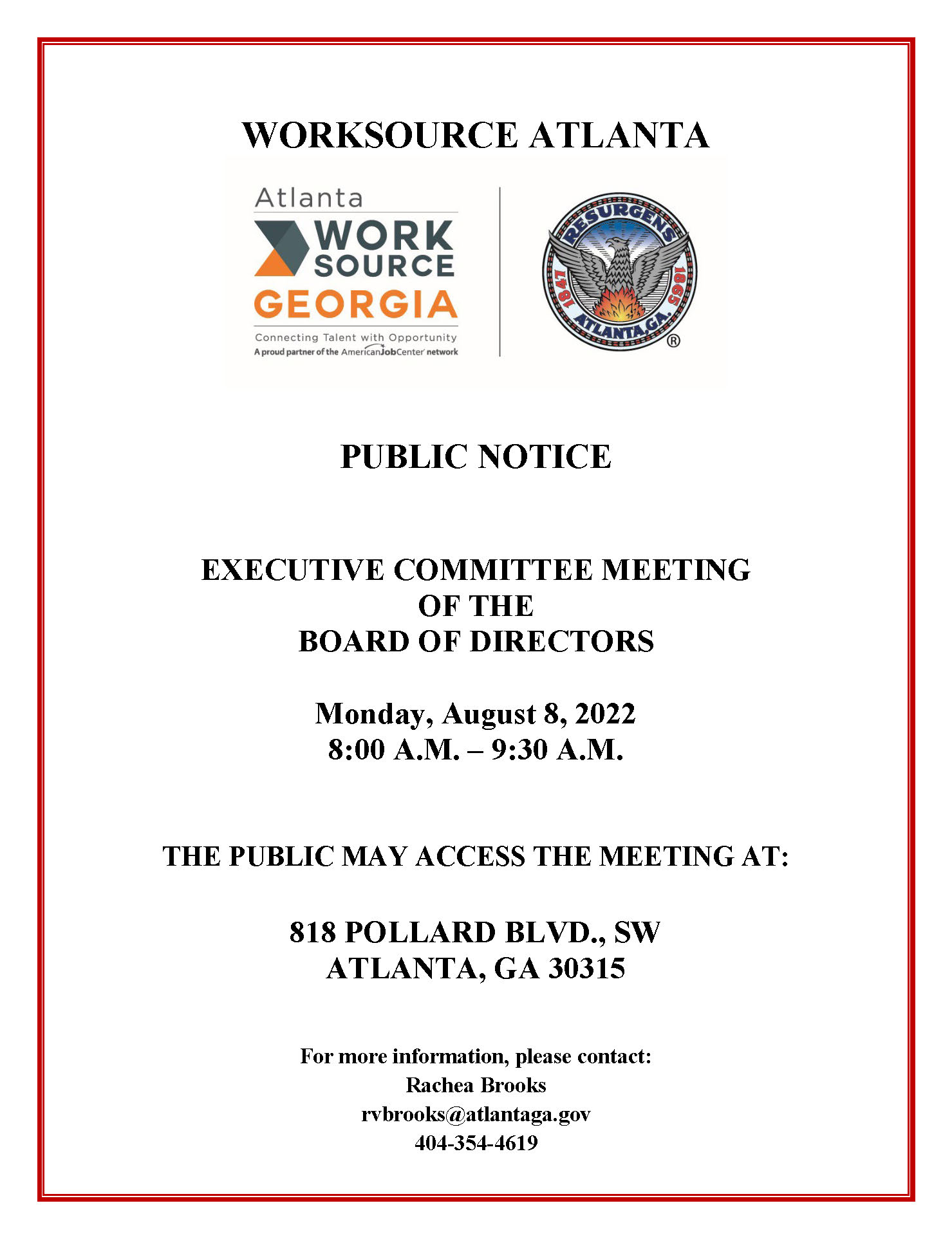 Public Notice (In-Person) - Atl. Worksource Executive Committee BOD 080822 (002)