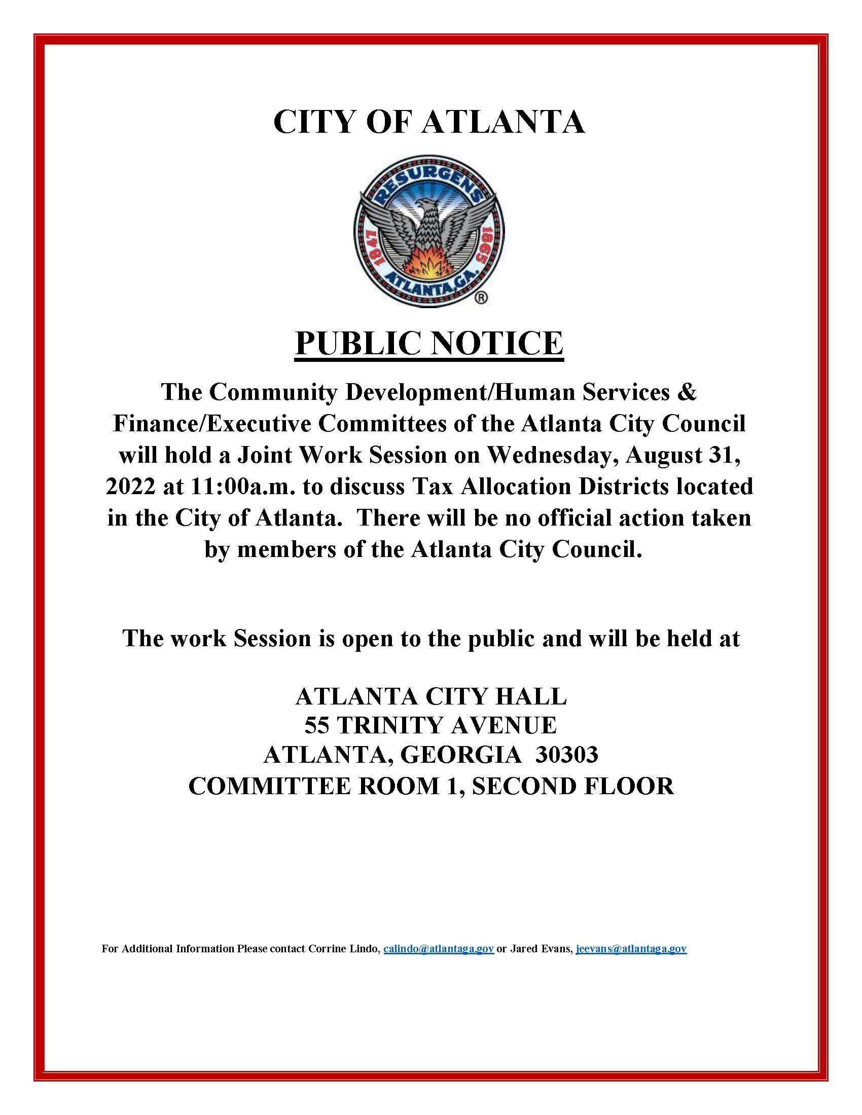 Public Notice - CDHS-FEC Work Session -TAD.8.31.2022