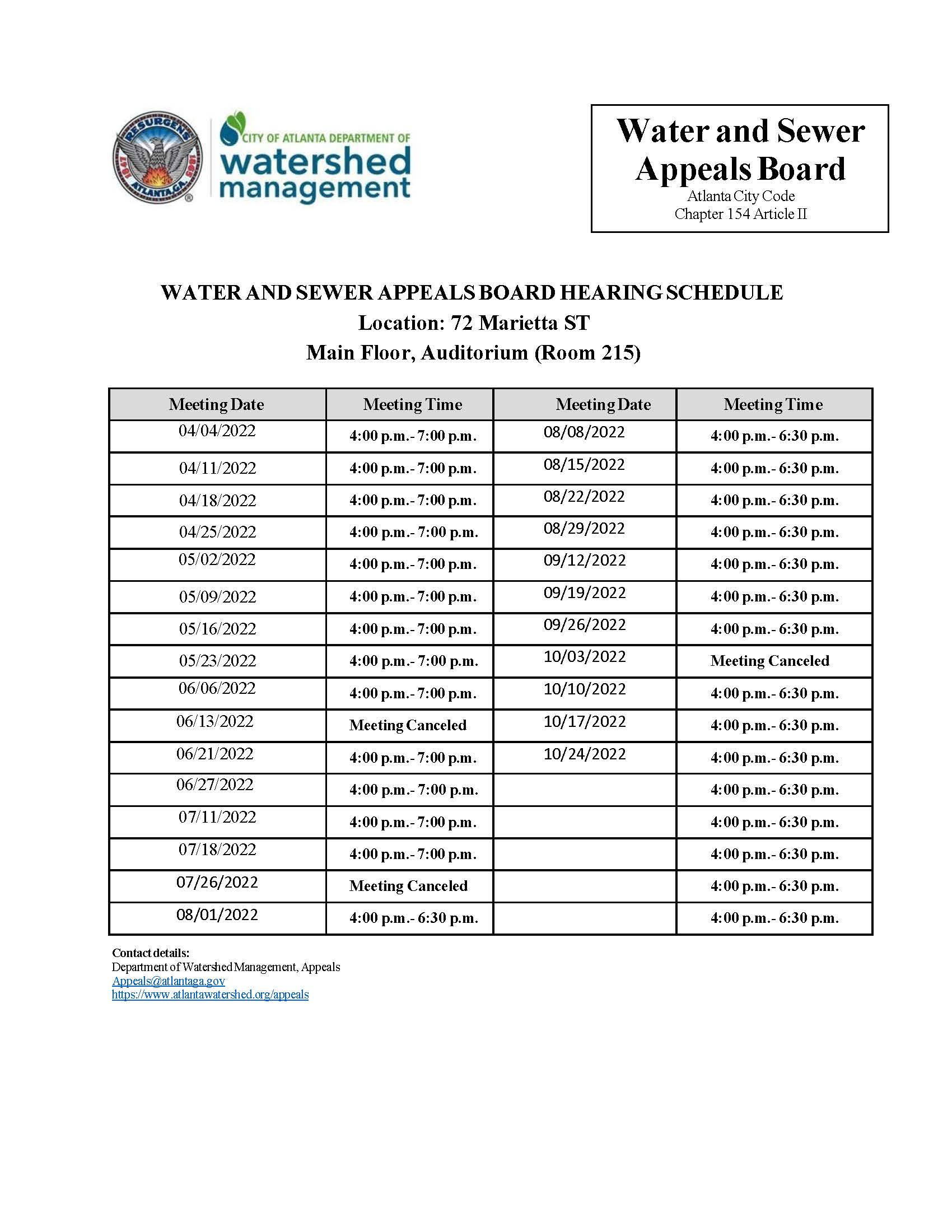 Cancelled  10.03.2022 WSAB Meeting