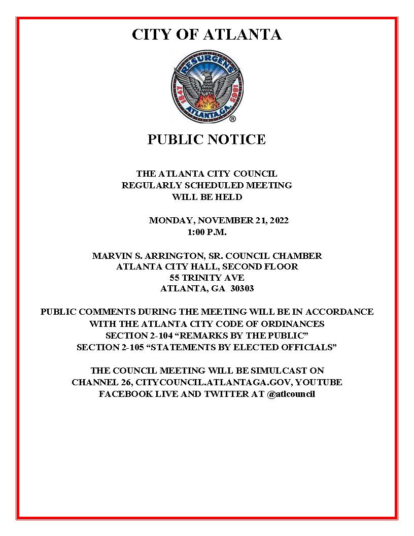 ACC Meeting Public Notice 11.21.2022