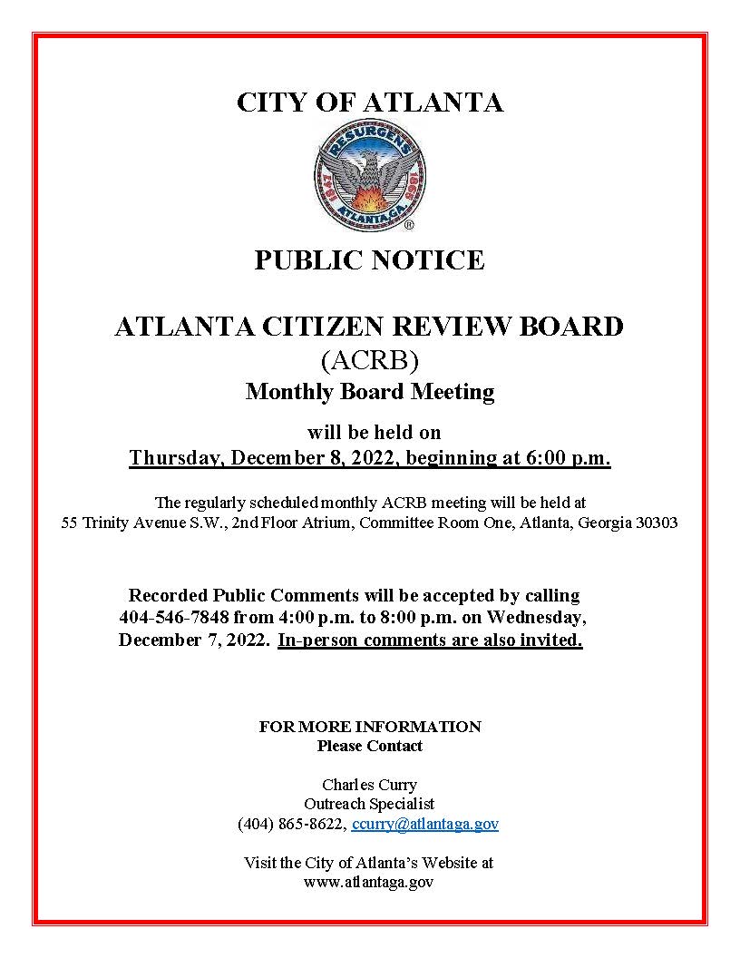 ACRB Public Notice_Thursday Dec. 8 2022_