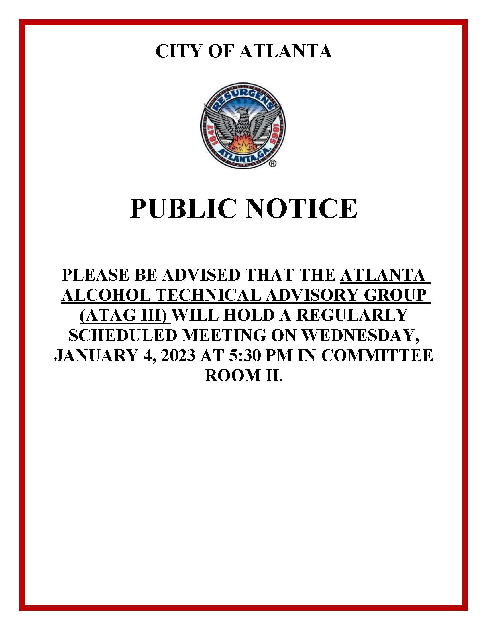 Public Notice - ATAG III - 1.4.23