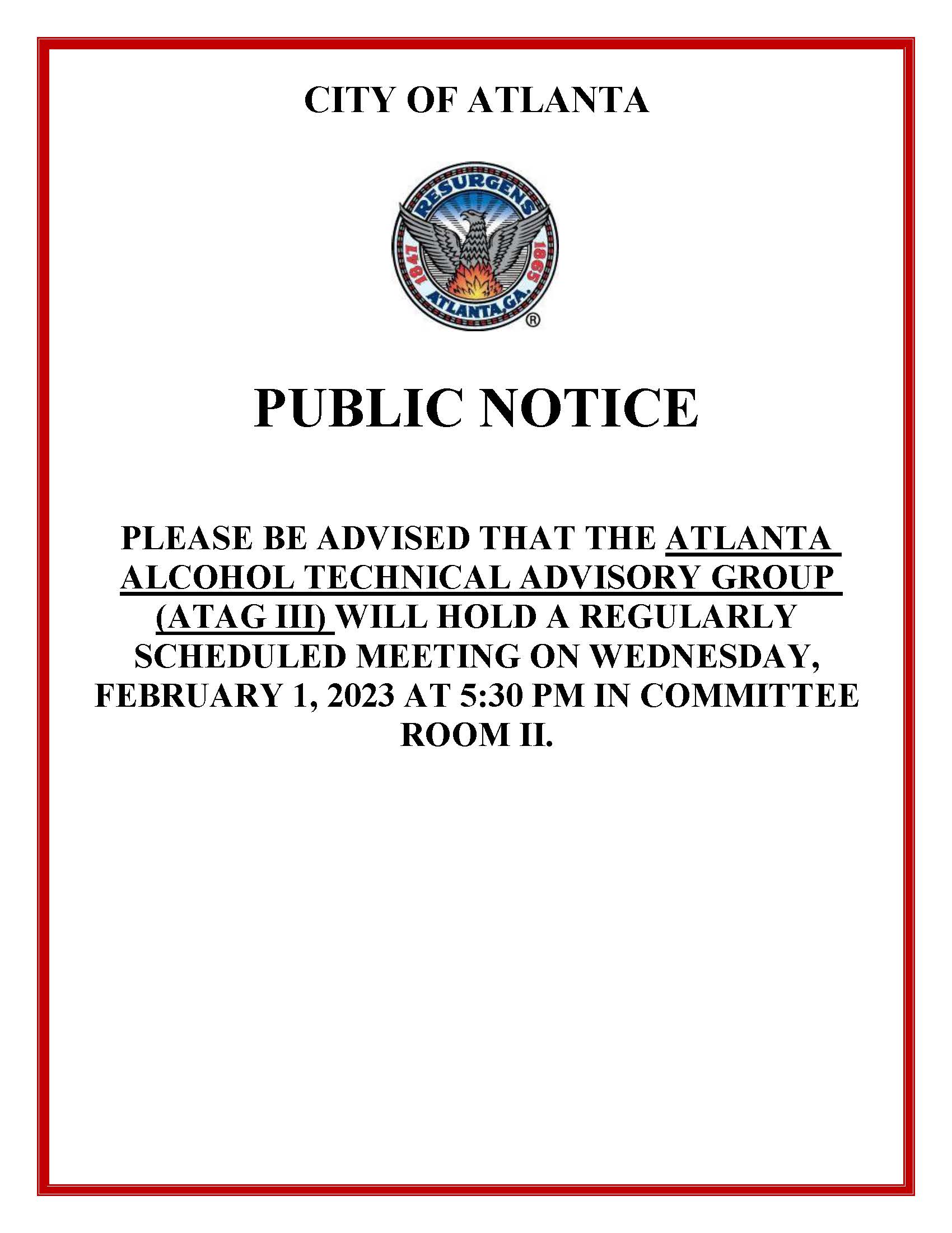 Public Notice - ATAG III - 2.1.23