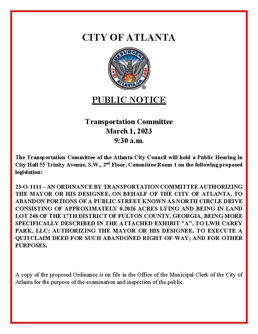 TC Public Notice Abandon (23-O-1111)